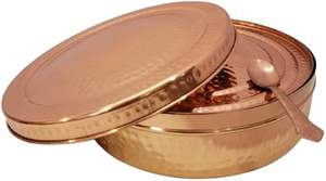 กล่องเครื่องเทศสีทองทรงกลมพร้อมฝาปิดสำหรับจัดเก็บกล่อง Masala ทองเหลืองแข็งดีไซน์เรียบง่าย - Product Image 5