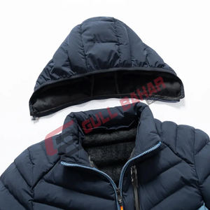 แจ็กเก็ตทรงพองสำหรับผู้ชายเสื้อฮู้ดคอตั้งพิมพ์ลายสำหรับฤดูหนาวโลโก้ตามสั่งแบบ2025 - Product Image 6