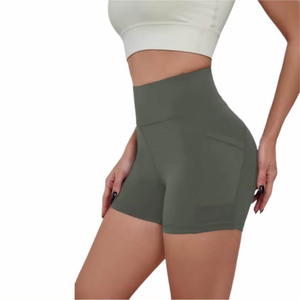 2024 nouveauté femmes sport fitness biker taille haute sexy respirant sans poche yoga scrunch bout à bout shorts - Product Image 4