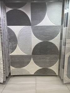 Alfombra de área abstracta de algodón de chenilla grande personalizable para sala de estar alfombras de Luna Dorada de nueva moda hechas a máquina curvadas a mano - Product Image 4