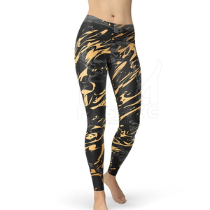 <b>Women's</b> Custom Mid Waist Gym Workout <b>Leggings</b> Solid <b>Pattern</b> Sublimation Breathable Yoga Spandex/Polyester Quick Dry - Product Image 3