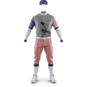 Uniformes de Béisbol Unisex Personalizados al por Mayor OEM 2024, Conjuntos Deportivos Transpirables de Poliéster de Alta Calidad, Diseño Personalizado, Lisos - Product Image 5