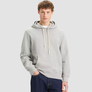Sweat à capuche vintage pour homme avec broderie personnalisée, détails bords usés, tissu épais, style streetwear - Product Image 3