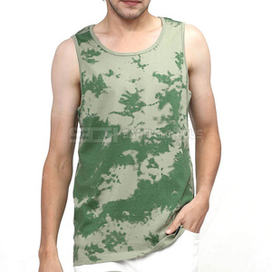 Camiseta Deportiva Sublimada Verde y Blanca para Hombre, Camiseta sin Mangas para Entrenamiento, Chaleco Deportivo Transpirable de Alta Elasticidad - Product Image 2