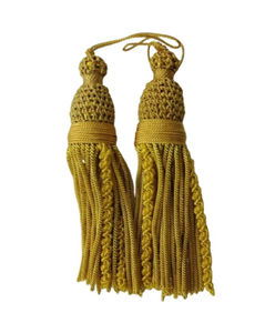 OEM Borlas Bolitas de oro al por mayor borla de flecos de oro largo con cordón borla de oficina lingotes de alambre metálico - Product Image 4