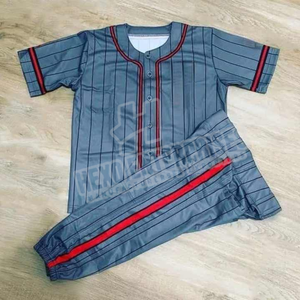 High Quality Custom Sportswear Set Breathable Softball Jerseys Pants Printed <b>Baseball</b> Jerseys for for Softball <b>Baseball</b> Players - Product Image 1