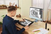 Tablette graphique Artist 15,6 pouces Pro V2, 8192 niveaux de pression, résolution 5080 LPI, taux de rapport 200 RPS, 6 touches programmables, X3 Pro Smart 99%