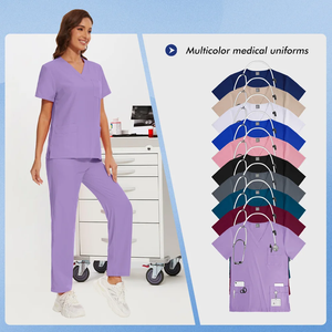 Ropa de trabajo de enfermera médica, trajes de enfermería, uniformes de médico de Hospital, conjunto de dentista, bata quirúrgica, ropa de trabajo para el cuidado de mascotas para mujeres - Product Image 5