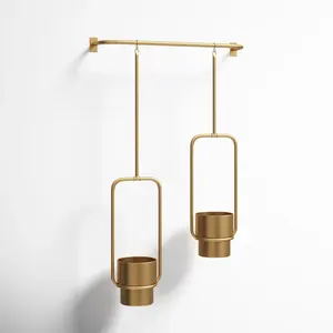 Supports de suspension de plantes durables de Style post-moderne crochets en métal muraux pour l'utilisation de décor de jardinières intérieures et extérieures" - Product Image 6