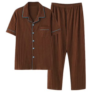 Conjunto de Pijama Unisex de Lujo, 100% Seda, Transpirable, Camisa de Manga Larga y Pantalón, con Logotipo Personalizado, para Dormir y Relajarse - Product Image 5