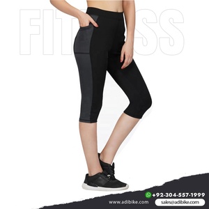 <b>Women's</b> Custom Made 2025 Gym Fitness Capri Yoga High Waisted Leggings Solid <b>Pattern</b> - Product Image 3