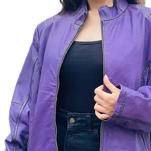 Chaqueta de Cuero al por Mayor para Mujer, Chaqueta de Cuero de Moda, Chaqueta de Cuero Gruesa de Nuevo Estilo para Damas - Product Image 3