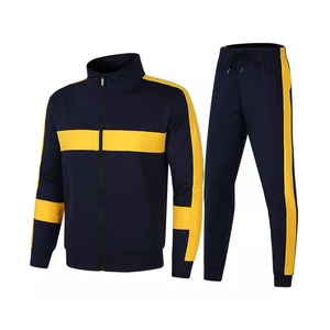 Conjunto Deportivo de Dos Piezas de Algodón Tejido con Cierre para Hombre, Ropa Deportiva Transpirable y Sostenible para Invierno - Product Image 5