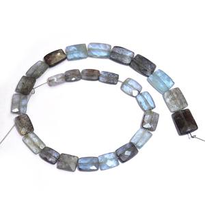 ลูกปัดอะความารีนเกรด AAA+ ขนาด 5x9 มม.-9x13 มม. รูปทรงสี่เหลี่ยมมุมฉากเหลี่ยมเพชรพลอย ลูกปัดมอสคอปเปอร์ธรรมชาติ อัญมณีล้ำค่า สำหรับทำเครื่องประดับ - Product Image 1