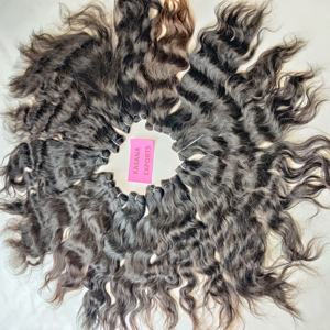 100% indien cuticule aligné gros paquet brut non transformé tissage pas cher fabrique lâche vague profonde vague naturelle 30 pouces - Product Image 2