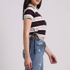 Vente en gros de top court 1 pièce pour femmes, vêtements d'été, haut court de jogging, haut court quantité minimale de commande bas respirant pour femmes - Product Image 4