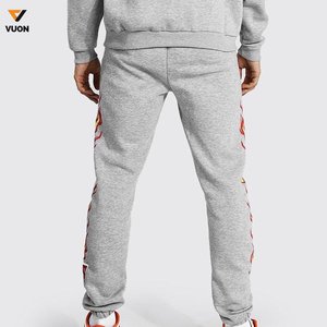 2024 hombres al por mayor barato personalizado de gran tamaño Unisex pantalones de chándal con capucha conjunto de Jogger de manga larga de algodón poliéster sólido primavera pulóver - Product Image 4