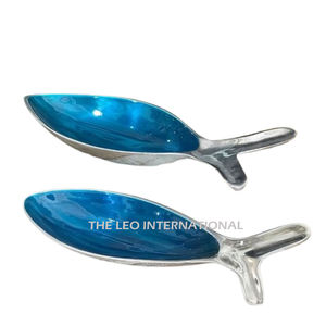 Soporte de aluminio con diseño de Palma, cuenco redondo de madera ecológico sin Metal para servir, hecho a mano, perfecto para restaurante de Hotel en casa - Product Image 5