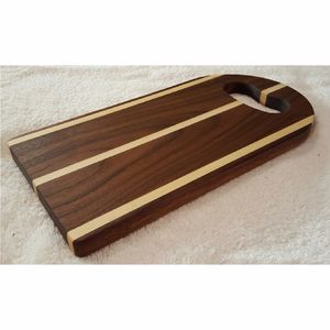 Planche à découper en bois de noyer de qualité supérieure avec poignée, planche à découper pour la viande et les légumes, écologique, antidérapante, plateau de service de cuisine - Product Image 1