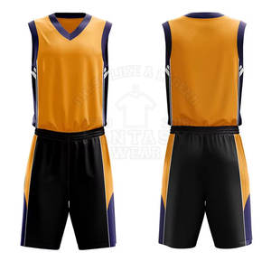 Uniforme de Baloncesto de Material Transpirable, Precio al por Mayor, Diseño Personalizado, Jersey y Pantalones Cortos Elegantes para Equipos Profesionales - Product Image 4