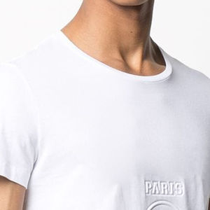 Camisetas de algodón orgánico 100% sostenibles para hombre, camisetas transpirables en relieve de peso pesado, serigrafía Digital sólida, estilos mixtos, stock a granel - Product Image 3