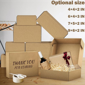 Cajas de envío pequeñas de cartón corrugado Marrón: cajas de correo ideales para pequeñas empresas, embalaje a granel - Product Image 5