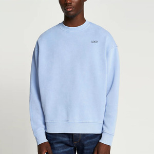 Sweat-shirts unis de haute qualité surdimensionnés pour hommes, prix bas, collection d'hiver, designs tendance, tissu respirant 2026 - Product Image 4
