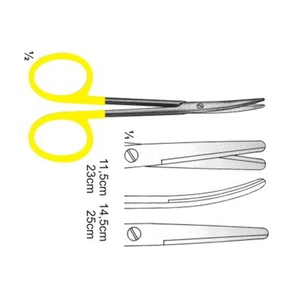 Venta caliente en Stock Instrumentos médicos de gama completa Tijeras de acero inoxidable con insertos de carburo de tungsteno Aceptar OEM - Product Image 2