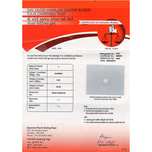 Perle de Basra 6,83 carats, perle d'eau douce naturelle blanche, perle en vrac pour bijoux et fabrication de bijoux - Product Image 4