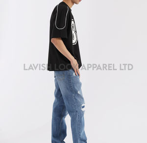 เสื้อยืดผู้ชายทรงปกติ คอกลม ผ้าฝ้าย 100% สวมใส่สบาย ไม่ยับ ระบายอากาศดี เหมาะสำหรับฤดูร้อน - Product Image 5