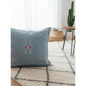 Funda de Almohada Marroquí Hecha a Mano, Funda de Cojín Tradicional Bereber, Cojín Decorativo Boho para Sofá, Almohada Decorativa de Algodón para el Hogar - Product Image 1