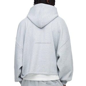 Sudadera con Capucha de Algodón y Felpa, Diseño Personalizado, Precio de Fábrica, Estampado Puff, Hombros Caídos, con Cordón Ajustable - Product Image 2