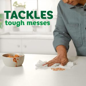 Essuie-tout en papier Quick Size, blanc, absorbant, rouleau de cuisine, pack familial de 16, étiquette verte pour le nettoyage domestique - Product Image 2