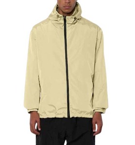 Veste coupe-vent en nylon personnalisée, fermeture éclair, imperméable, légère, pour homme, course à pied, veste de sport en nylon avec capuche - Product Image 1