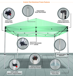 Carpa de Aluminio Personalizada de 3x3m, Resistente a los Rayos UV y al Agua, para Eventos y Puestos de Comida en Australia, Tipo Iglú, Desplegable - Product Image 4