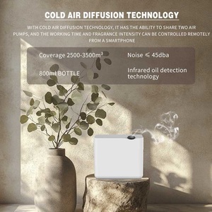 Diffusore di Oli Essenziali Elettrico da 800ml, Etichetta Privata, Montaggio <span class=keywords><strong>a</strong></span> Parete, Purificatore d'Aria per Casa e HVAC, Nebulizzatore Senz'Acqua - Product Image 3