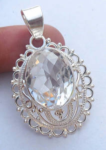 จี้อัญมณีรูปตัวยาวจี้หินลาบราดอไรต์จี้โรสโกลด์พร้อมลวดห่อของขวัญดีไซน์เนอร์สำหรับงานเทศกาล - Product Image 5