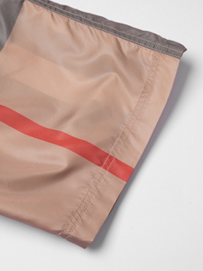 Shorts de bain décontractés pour hommes, imperméables, à carreaux imprimés, en toile de polyester et coton, séchage rapide, taille mi-haute avec cordon de serrage, pour l'été - Product Image 3