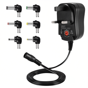 C5 3-12V 12W Adjustable <b>Switch</b> Multifunction Power <b>Adapter</b> Charger for UK Usage - Product Image 2