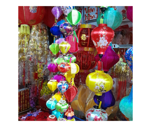 Linterna de bambú de seda Hoi An de Vietnam, linterna colgante LED de alta calidad para exteriores, linterna de bambú de seda Hoi An, venta al por mayor, gran oferta 2025 - Product Image 1
