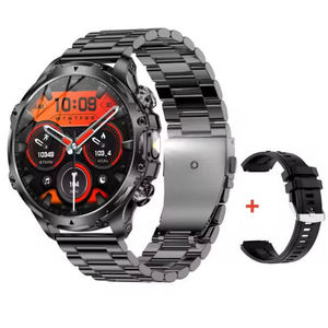 Montre connectée de sport d'extérieur AK75 avec lampe torche, grand écran AMOLED de 1,95 pouce, appels Bluetooth, fréquence cardiaque, thermomètre, charge magnétique, IP67 - Product Image 1