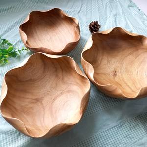 Cuenco de madera de acacia vietnamita, cuenco de flores, vajilla sostenible, logotipo de tamaño personalizado de Vitrapro - Product Image 2