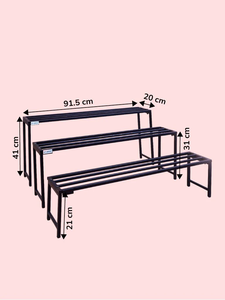 Taille personnalisée intérieur et extérieur métal noir jardinière ensemble élégant support pot de fleur pour la maison jardin décor - Product Image 6
