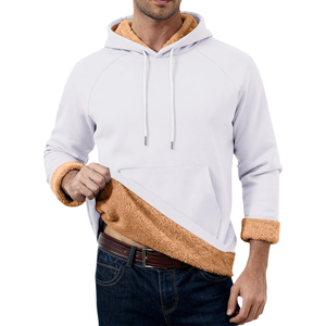 Sudadera con Capucha de Manga Larga para Hombre, de Algodón y Felpa, Ligera, Informal, de Corte Regular - Product Image 1