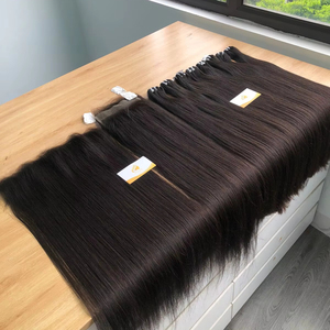 Extensiones de Cabello Vietnamita Remy de Alta Calidad 2024, Cabello Humano Virgen de 8-28 Pulgadas con Doble Trama - Product Image 1