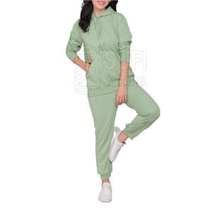 Conjunto Deportivo de Dos Piezas para Mujer, Cómodo, Estampado, Ligero, 100% Algodón, Ropa Deportiva para Correr - Product Image 1