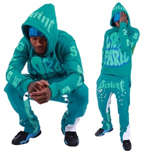 Sweat à capuche épais pour homme en molleton polyester/coton 350 g/m², couleur unie, coupe classique, anti-rétrécissement, sans cordon, sans poche, idéal pour l'automne - Product Image 4