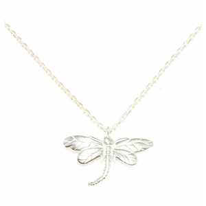 Collar de Libélula de Plata de Ley 925, Diseño de Insecto Moderno con Baño de Rodio, Cadenas con Incrustaciones de Diamantes, Ideal para Regalo - Product Image 3