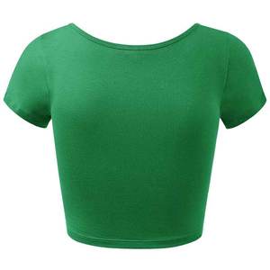 เสื้อครอประบายอากาศได้ดีสำหรับผู้หญิงเสื้อครอปของผู้หญิงเสื้อครอปท็อปป้องกันริ้วรอยดีไซน์ล่าสุด - Product Image 5