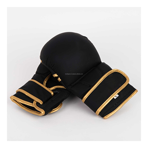 OEM Custom Sanda MMA Boxing Shooter Gloves PU Leather Durable Training Sparring Gloves Hook Loop Closure Factory Price Wholesale - Product Image 3